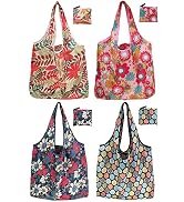 Noilk Grocery Reusable Shopping Bags,4 Pack 50LBS Foldable Large Washable Market Bags, Tote Bags ...