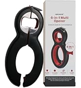 Performore 6 in One Opener - Multi Opener Kitchen Tool - Compact Jar Opener - Bottle and Jar Open...