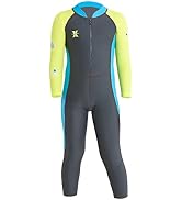 AIWUHE Kid's Full Body Swimwear Boys&Girls One Piece Swimsuit Long-Sleeve Water Sports Rash Guard...