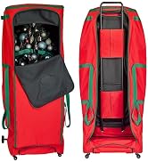 HOLDN’ STORAGE Rolling Christmas Storage Bag - Fits Up to 12 Feet Artificial Trees, Heavy Duty 60...
