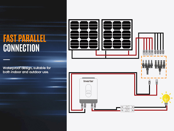 solar connector splitter solar panel parallel connectors solar panel connectors branch connector