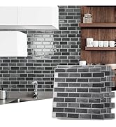 Art3d 10-Sheet Kitchen Backsplash Tiles Peel and Stick, Self Adhesive Wall Tile Sticker for Kitch...