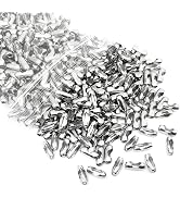 100 Pcs/lot Stainless Steel Ball Beaded Chain Connector Clasps for 2 mm Beaded Chains DIY Jewelry...