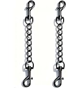 IVIA PET 2 PCS Dog Collar Metal Safety Clip, Harness Collar Leash Chain Connector, Heavy Duty Dou...