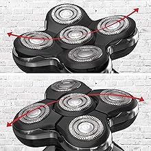 micro touch titanium head shaver rasuradora electrica para hombre afeitadora electrica para hombre