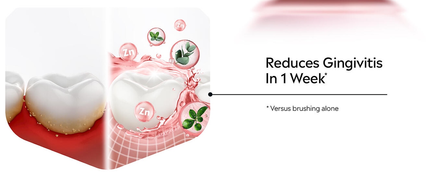reduces gingivitis in 1 week