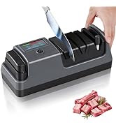 ???????????????? Electric Knife Sharpeners for Kitchen Knives, 5 in 1 Scissor Sharpener with LCD ...