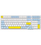 Ajazz Mechanical Gaming Keyboard,Hot Swappable Mechanical Keyboard with Numeric Pad,Compact USB W...