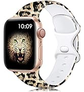 Lerobo Compatible with Apple Watch Bands 40mm 41mm 38mm 45mm 44mm 49mm 42mm Women Men, Silicone F...