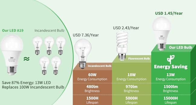 LED LIGHT BULBS 100W