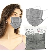 Wecolor 100 Pcs Disposable 3 Ply Earloop Face Masks, Suitable for Home, School, Office and Outdoo...