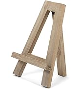 Red Co. 12.5" Tall Natural Wood Tabletop Tripod A-Frame Display Easel Stand and Art Holder, Distr...