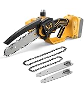 Mini Chainsaw Cordless for Dewalt 20V MAX Battery,8-Inch and 6-Inch 2-IN-1 Brushless Chainsaw wit...