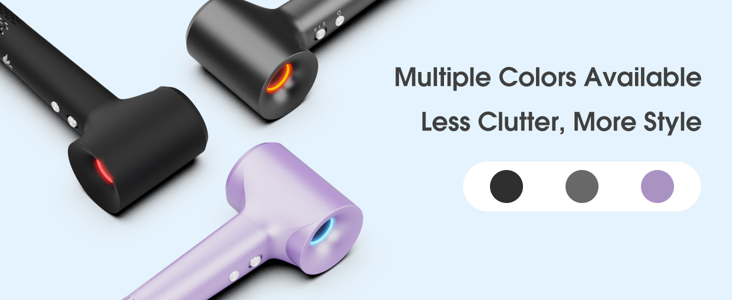 Multiple Colors Available Less Clutter, More Style 110000 RPM Hair Dryer, High-Speed