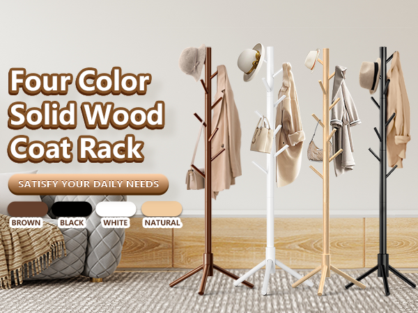 Wooden Coat Rack