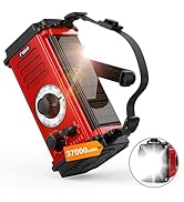 Hand Crank Emergency Radio for Winter Storm, 37000mWh Emergency Crank Radio, Solar Radio, AM/FM/N...