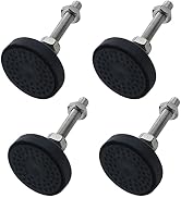 Antrader 4Pcs M8 x 2 Inch Steel Adjustable Leveling Feet,2 Inch Nylon Base | Reinforced Articulat...