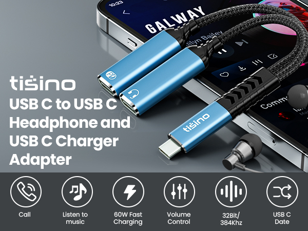 usb c splitter 1 in 2 out