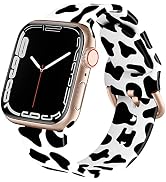 ACESTAR Double Sided Band Compatible with Apple Watch Band 38mm 40mm 41mm, Cute Floral Animal Sof...