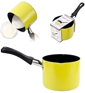 Mini Saucepan, 0.5QT Green Nonstick Butter Warmer with Handle 2 Pour Spouts Multi Milk Pot Stockp...