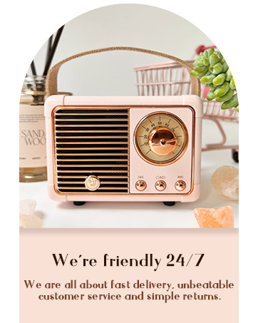 Retro Wireless Mini Portable Bluetooth Speaker Vintage Room Decor Pink Gift 1-5