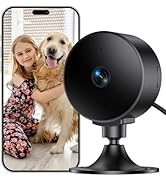 Elelink Security Camera Indoor 2K/3MP, Pet & Baby Monitor WiFi Camera with Motion & Sound Detecti...