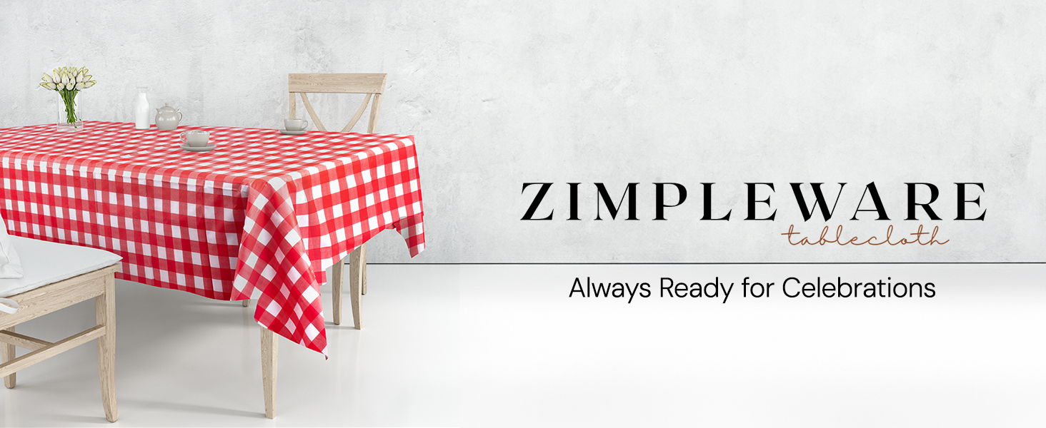 Zimpleware Plastic Tablecloth