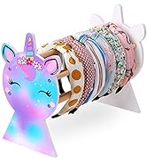 Basumee Girls Headband Holder Organizer Hair Hoop Headband Display Stand Unicorn Hairband Stand O...