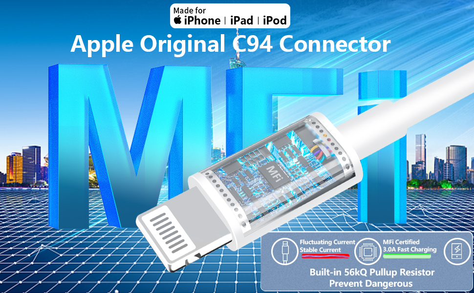 MFi Certified iPhone Fast Car Charger 60W Dual PD USB-C Car Charger Fast Charging Cigarette Lighter