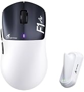 ATTACK SHARK F1 AIR Wireless 8K Ultralight 39g Gaming Mouse-White Black | PAW3955 MAX 60K DPI Sen...