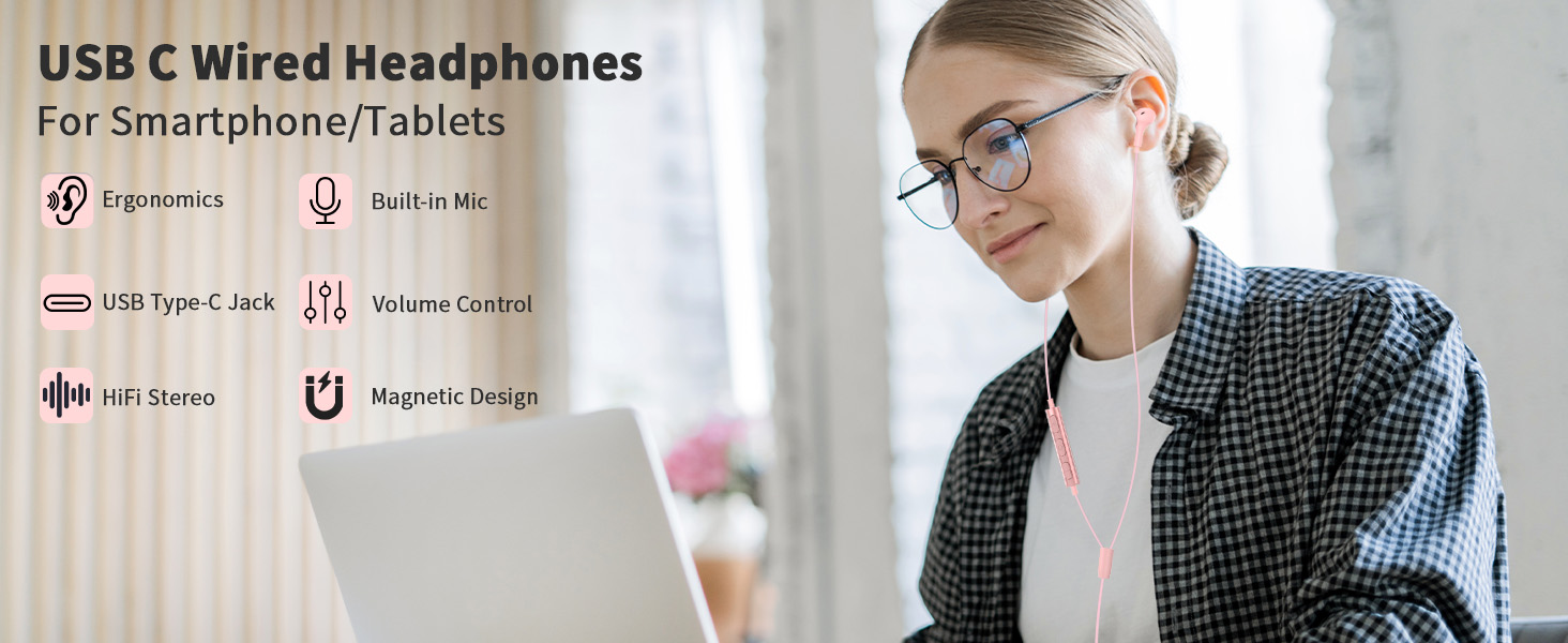usb c earbuds wired
