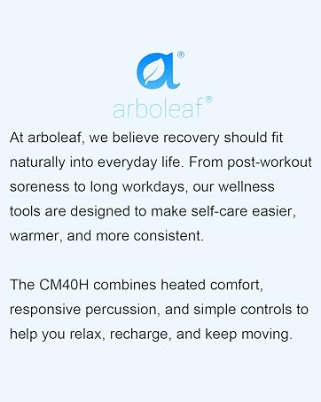Gun massager CM40H with heated comfort, responsive percussion and simple controls.
