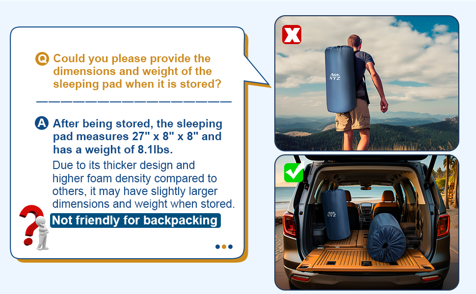 sleeping pad self inflating
