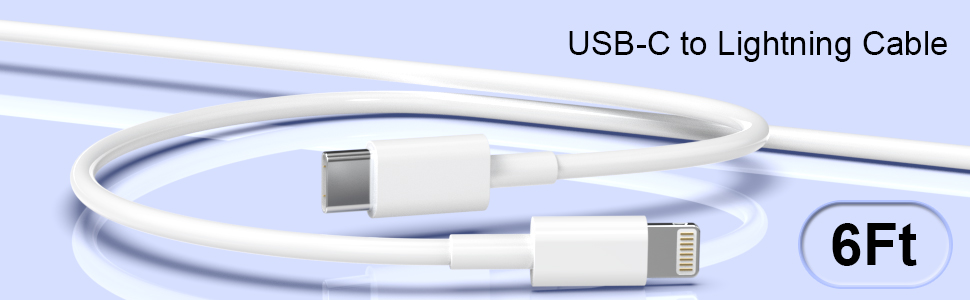 6ft usb c to lightning cable