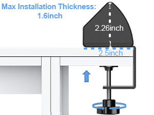 Desk Edge Mount Power Strip