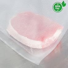 6 Pack 11"x20'(3Rolls) and 8"x20' (3Rolls)Thickened Vacuum Sealer Bags