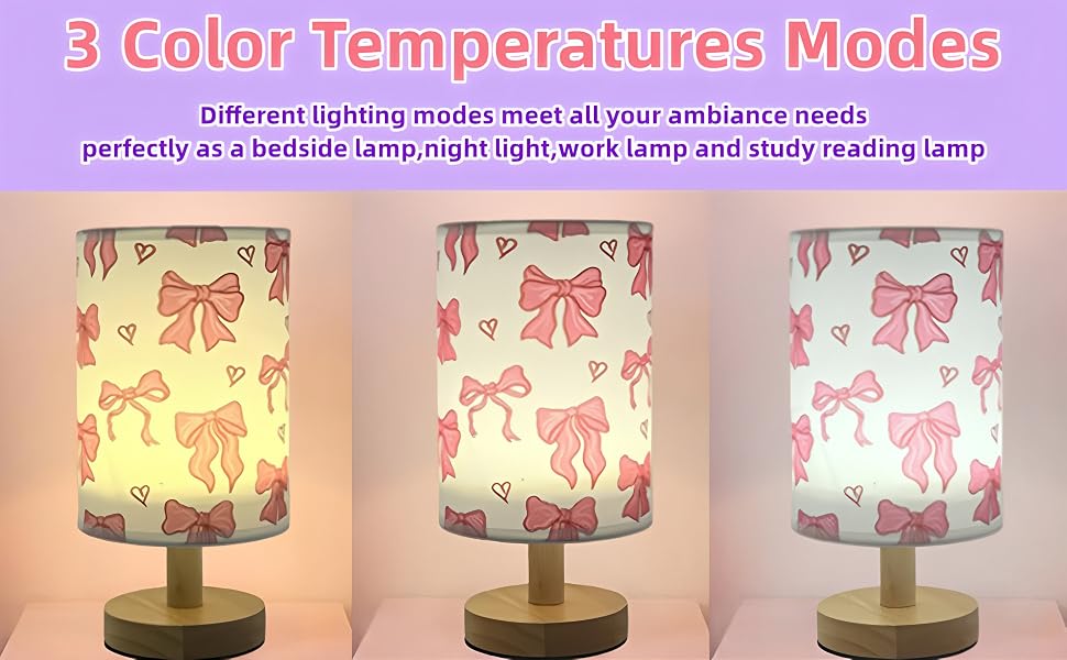 Kids Table Lamp for Bedroom Girls