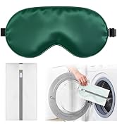 Silk Sleep Mask for Sleeping, Blackout Eye Mask with Adjustable Strap, Lightweight & Comfortable ...