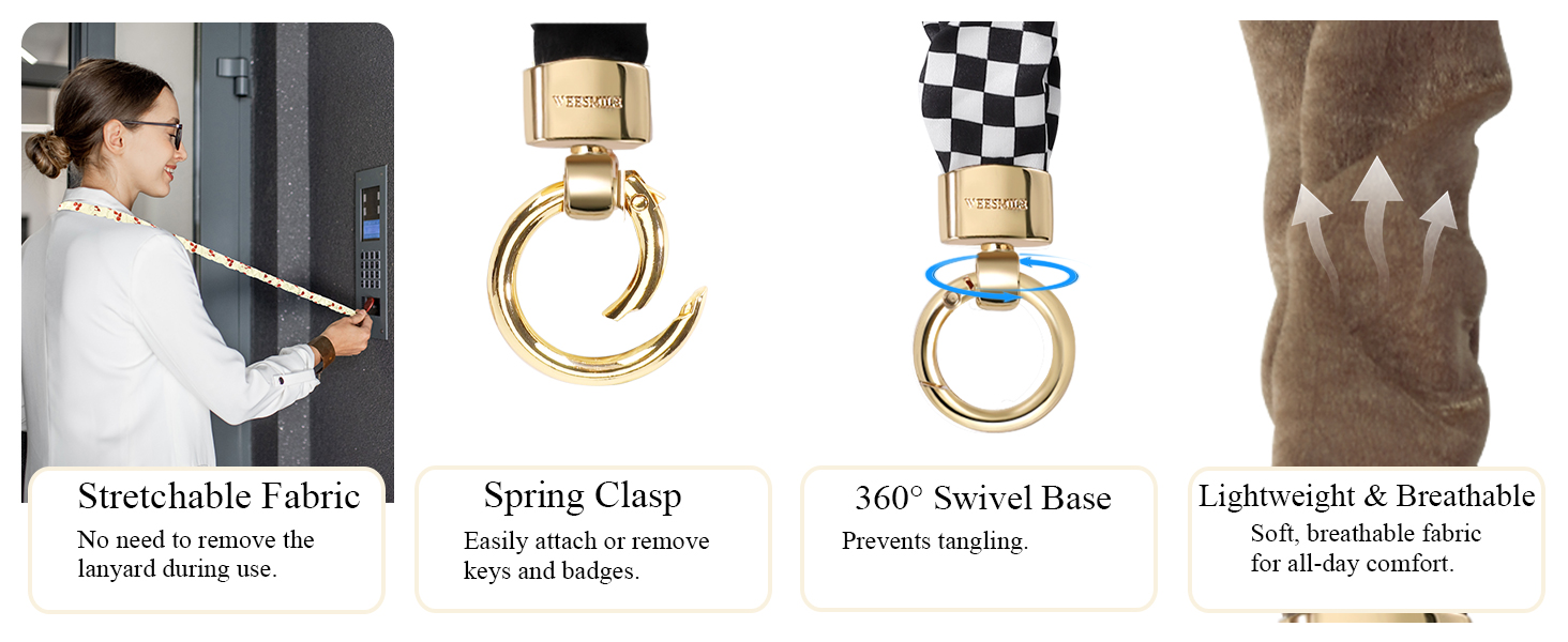 Retractable Keychain Holder for Women