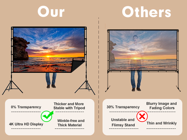 Projector Screen with Stand