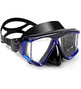 Scuba Diving Mask, Pano 4 Swim Mask Anti Fog Swim Goggles with Nose Cover for Adult Professional ...