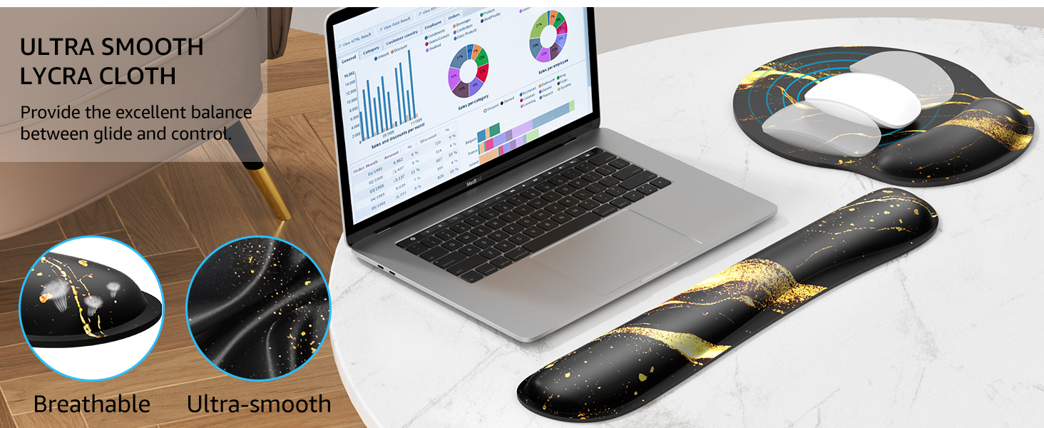 Ultra-smooth lycra surface