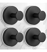 QQK Large Suction Cup Hooks for Shower,Glass Window&Door,Mirror,Reusable Shower Hooks,No-Drill Re...