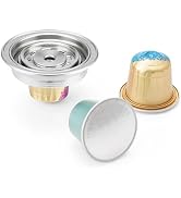 Reusable Coffee Pod Converter Need to Use with Oringal Capsule(NOT Including) Stainless Steel Cof...