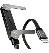 AROMAWAJD 240w Braided Fast Charge Cable with Built-in Phone Stand, 2-in-1 Invisible Holder Charg...