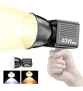 Ulanzi LT028 40W LED Video Light, Portable Continuous Output Lighting, 2500K-6000K Bi-Color Tempe...