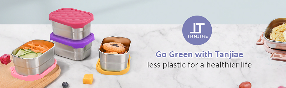 stainless steel snack containers for kids toddler snack containers metal containers with lids food