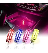 4PCS USB Light,LEDMini Multi-Color Touch-Sensitive Car Night Lights AdjustableBrightness for Car ...