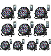 Litake DJ Par Lights, RGB 36 LED Stage Lights Sound Activated,Remote & DMX Controlled LED Uplight...