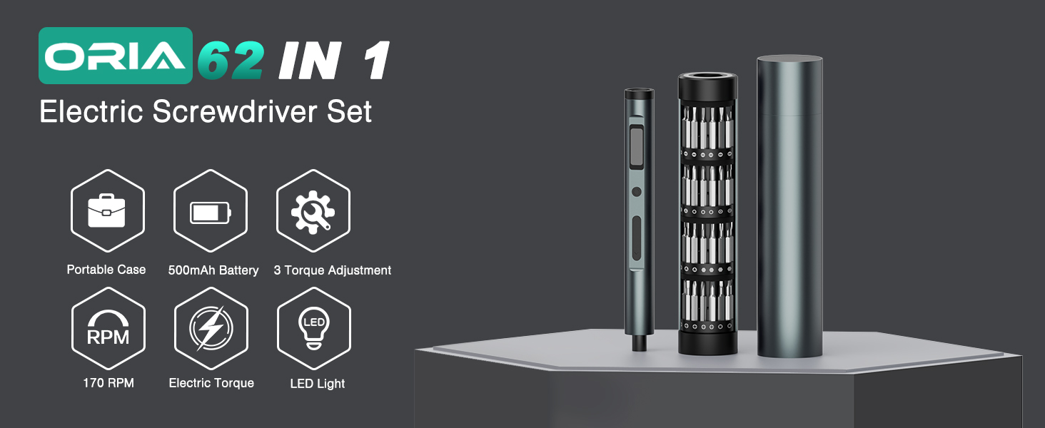 Electric Screwdriver Set, Precision Screwdriver Kit, Mini Electric Screwdriver